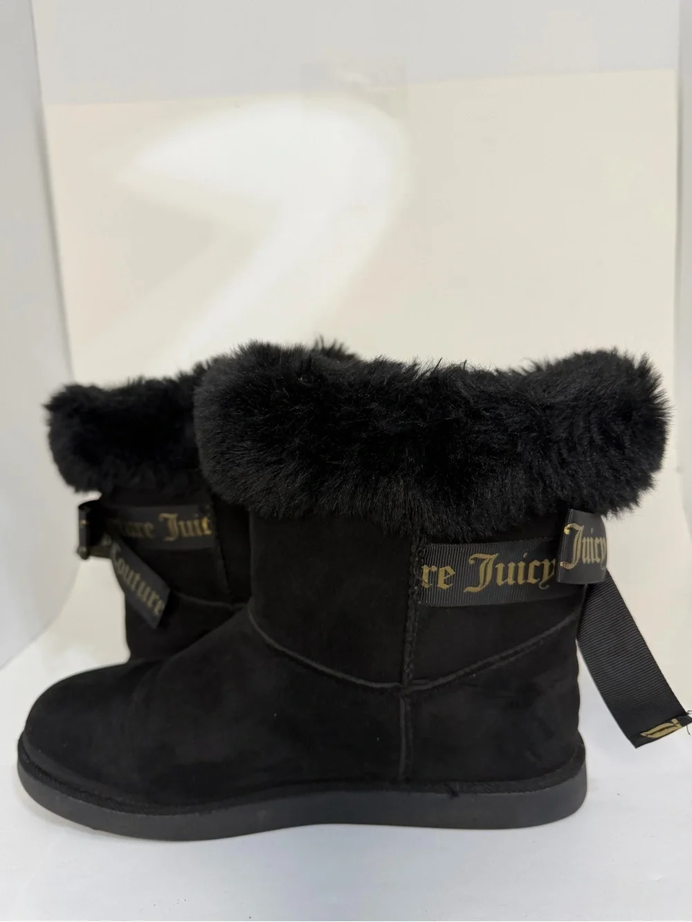 Juicy Couture King Cozy Bow Boots Black